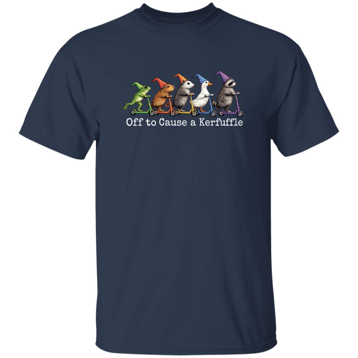 Off To Cause A Kerfuffle Frog Shirt