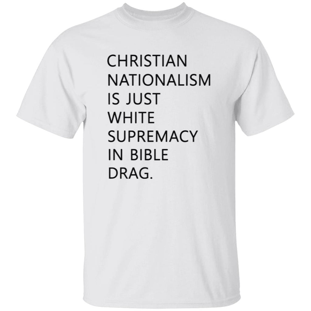 Tom Powell Jr Christian Nationalism Is Just White Supremacy In Bible Drag Shirt