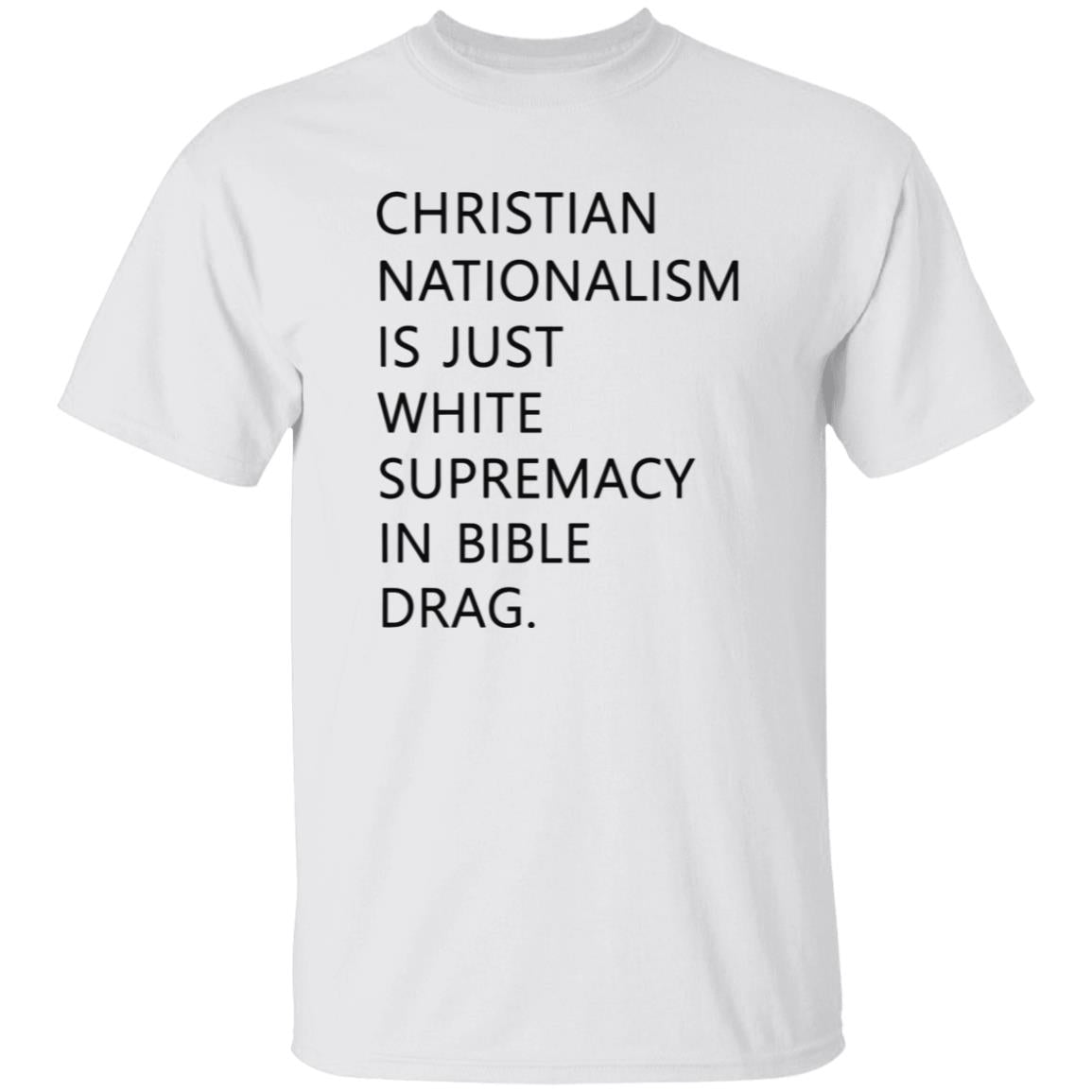 Tom Powell Jr Christian Nationalism Is Just White Supremacy In Bible Drag Shirt