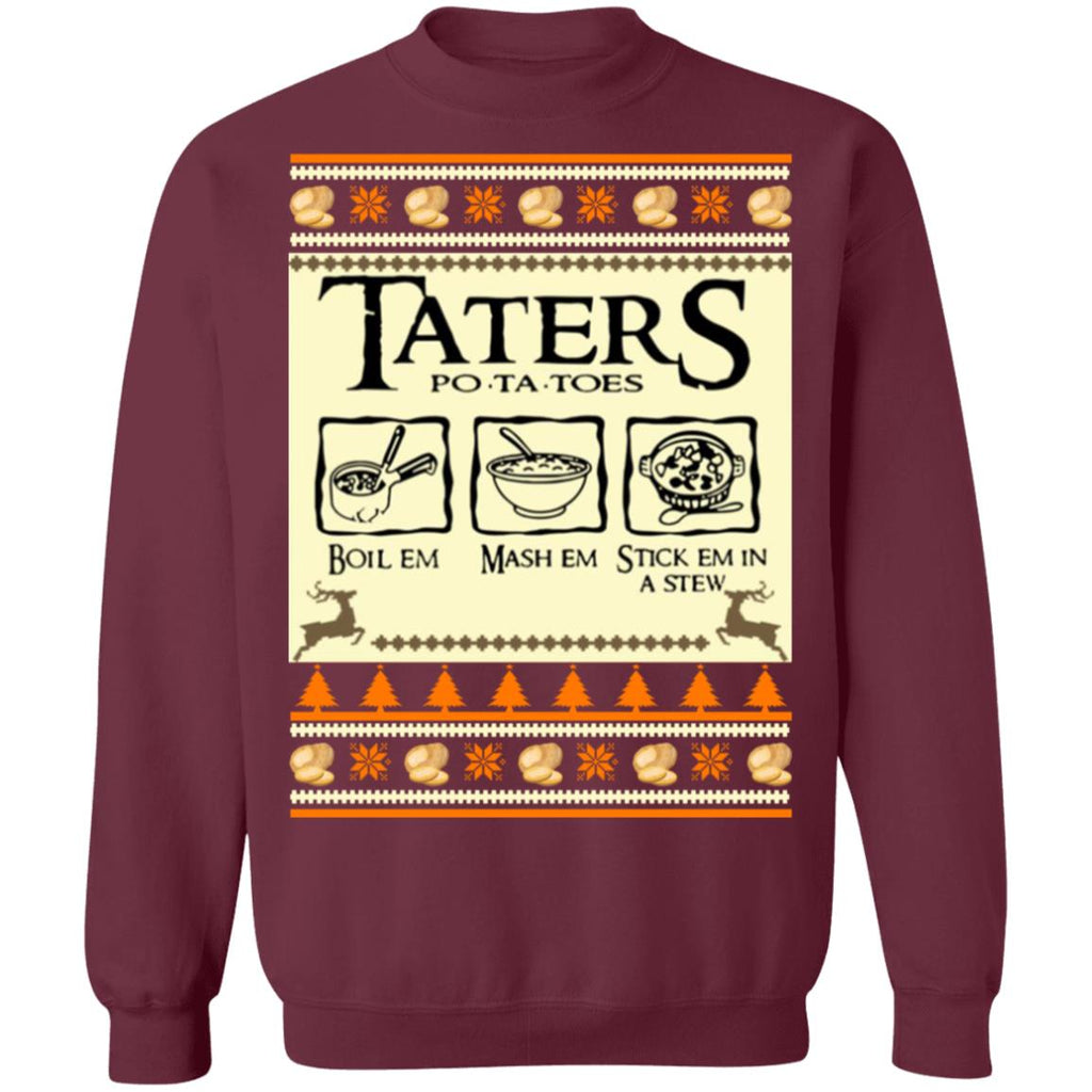 Taters Potatoes Christmas Sweater