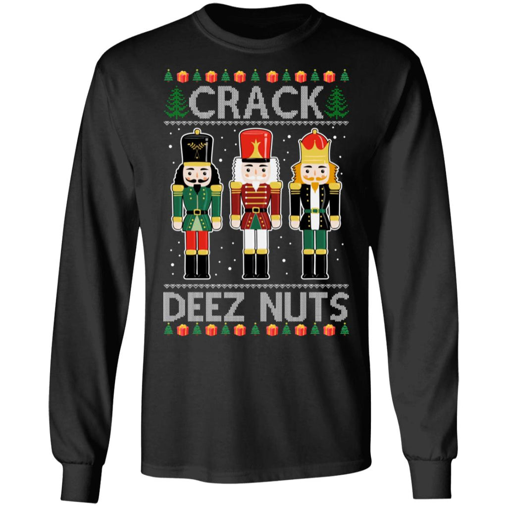 Nutcracker Crack Deez Nuts Christmas Sweater