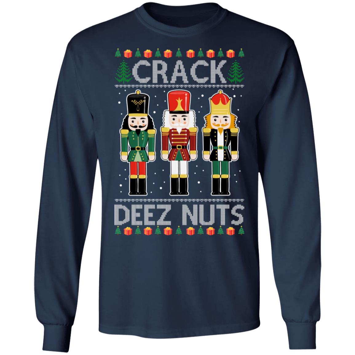 Nutcracker Crack Deez Nuts Christmas Sweater