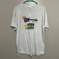 Gildan Mardi Gras Graphic T-Shirt Mens XL Grey We Rock Mardi Gras NOLA Carnival