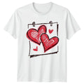 Sketchy Hand Drawn Love Hearts T-Shirt Doodle Art Romance Valentines Day