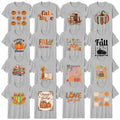 Boho Halloween T-Shirt Autumn Spooky Pumpkin Spice Latte Halloween Gift