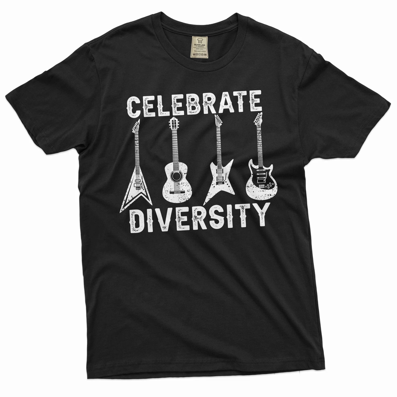 Celebrate Diversity Guitar Shirt Music Lover Gift for Guitarist Musician Shirt