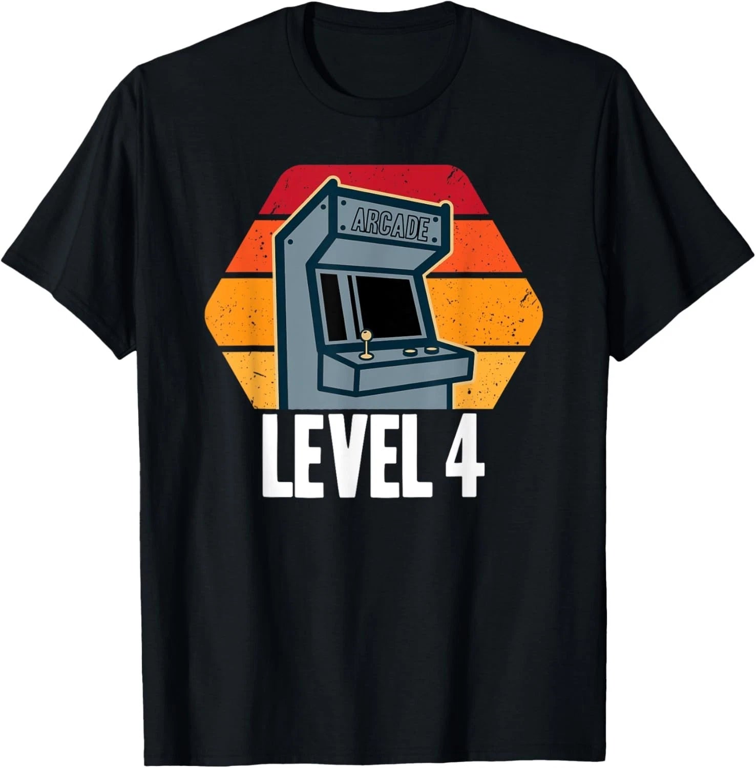 4th Birthday 4 Years Old Video Game Level 4 Retro Gamer T-Shirt