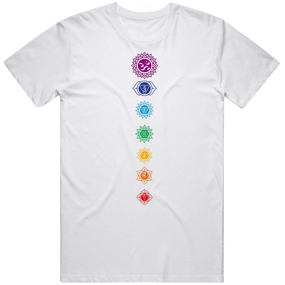 7 Chakras Spiritual Meditation Buddhism Hindu Buddha Zen Om Tee Gift T Shirt