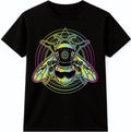 Mystical Bees Sacred Geometry Insects Bugs Spiritual Boho Nature Graphic T-Shirt