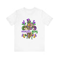 Mardi Gras Fleur-de-Lis T-Shirt | Carnival Mask Beads
