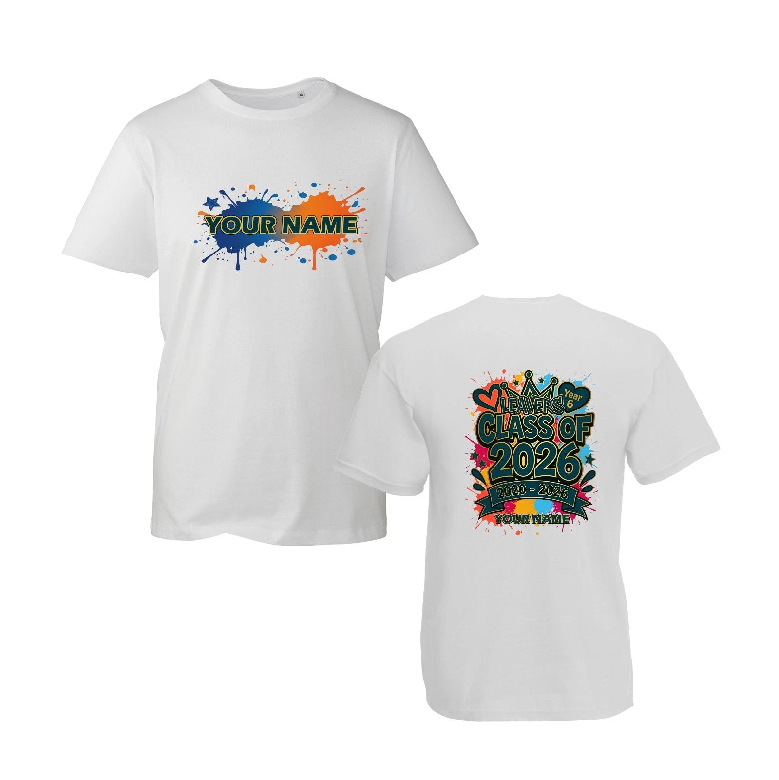 Personalised Class Of 2026 T Shirt Custom Name Graduation School Leavers Top Tee
