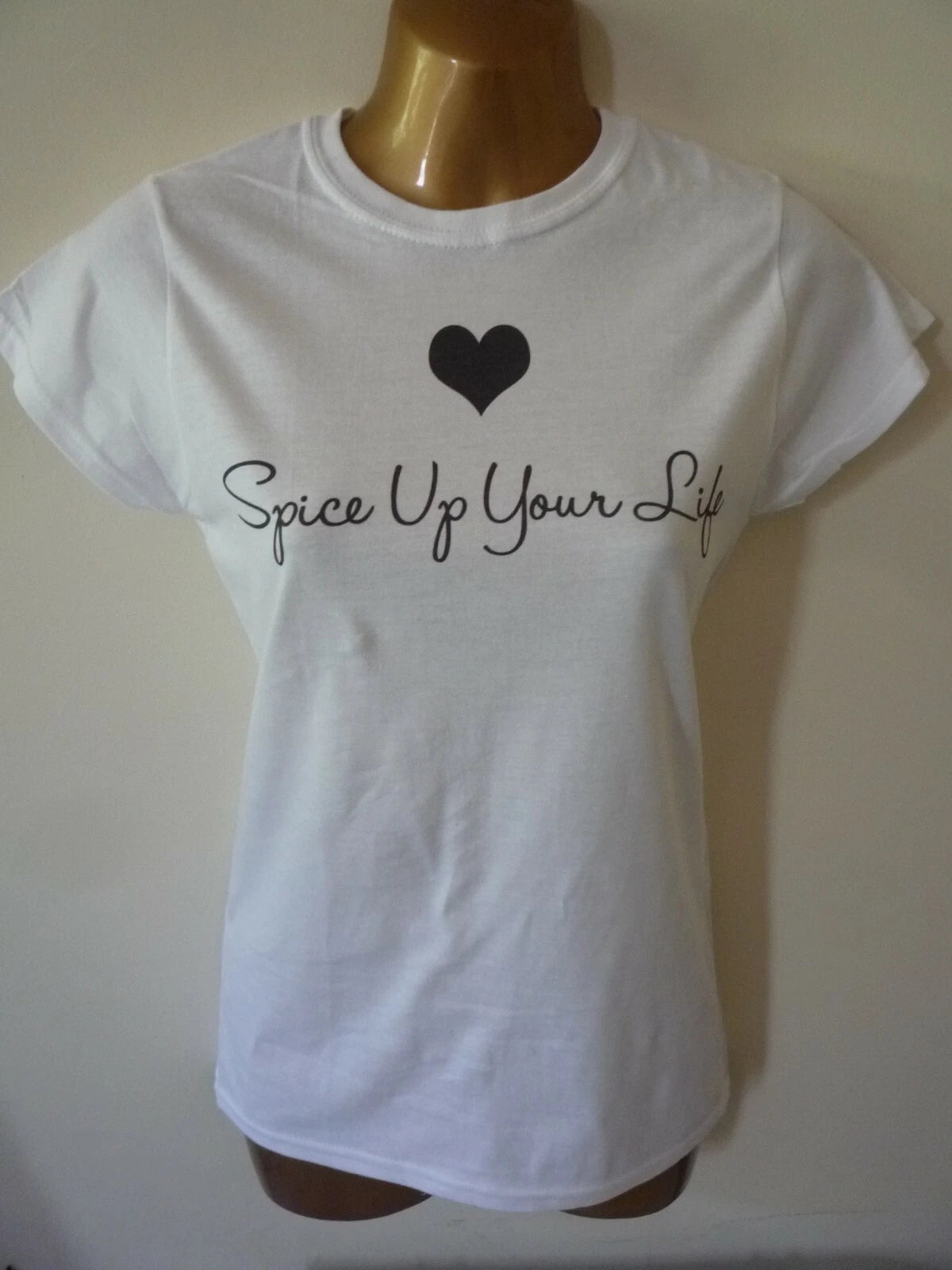 SPICE UP YOUR LIFE MENS WOMENS KIDS T-SHIRT WITH LOVE HEART GIRL POWER