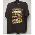 Cinco de Mayo Tacos & Margi Tee XL Black Port & Co Funny Fiesta Shirt Grade A