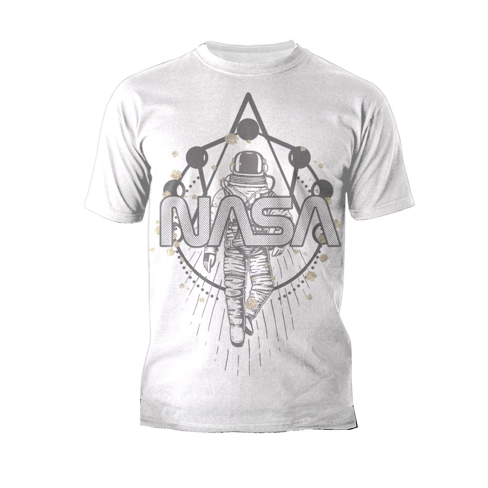 NASA Astronaut Sacred Geometry Nerd Geek Chic Science Space Men's T-Shirt