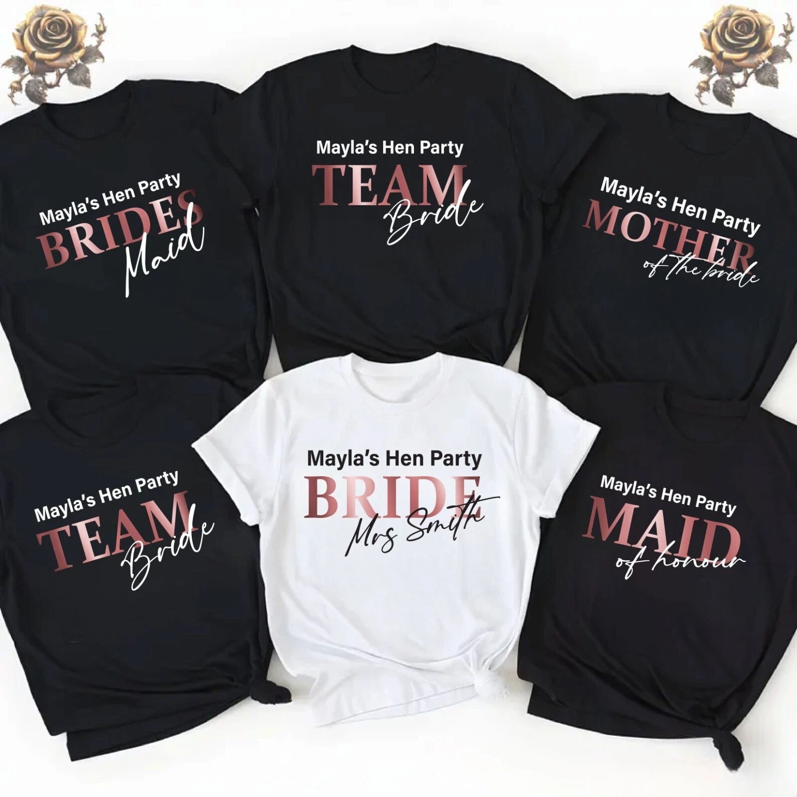 Personalised Hen Party Shirts,Team Bachelorette Party Shirt, Helen's Team bride
