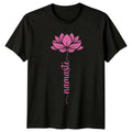 Namaste Lotus Flower Womens T-Shirt Yoga Meditation Birthday Gift For Her
