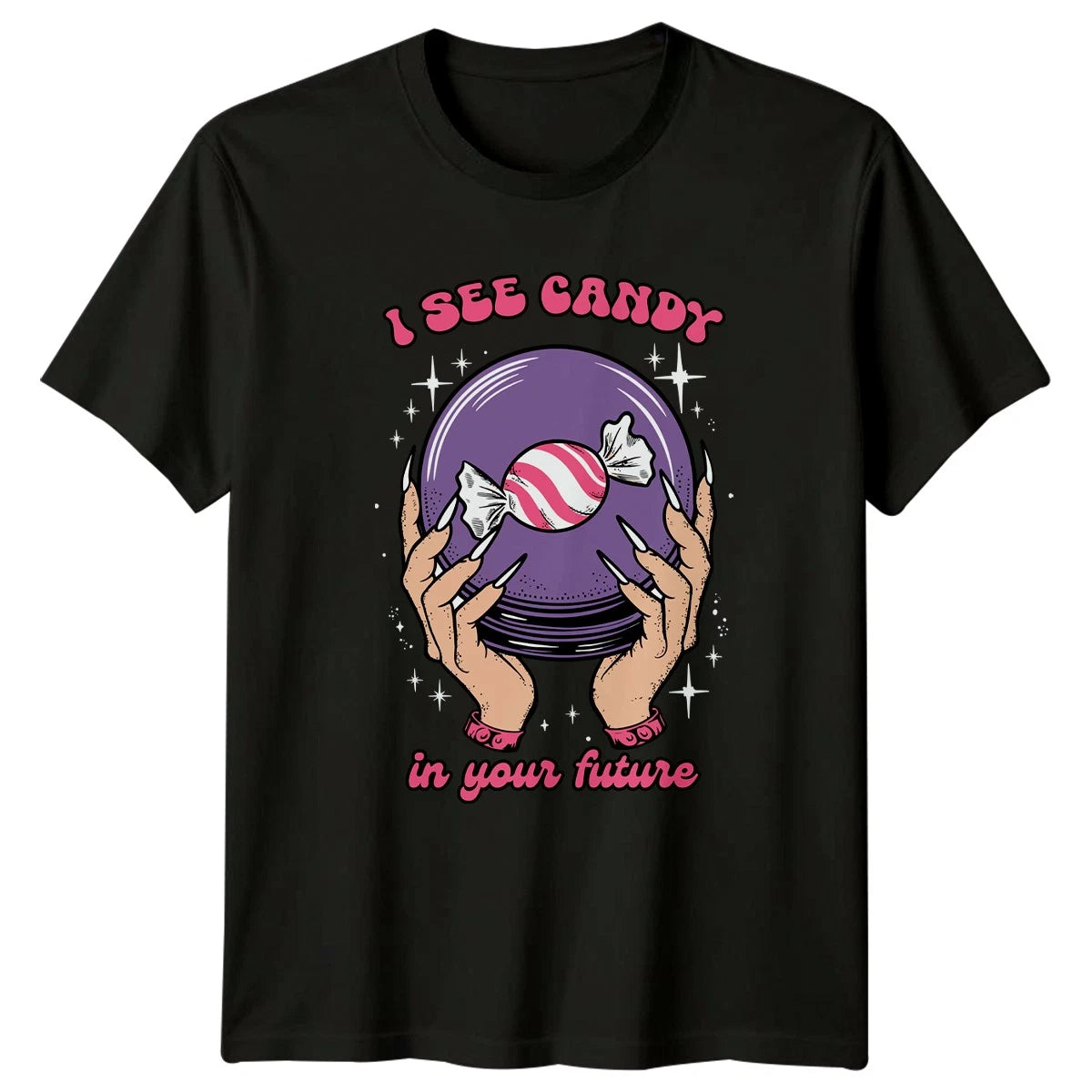 I See Candy In Your Womens T-Shirt Fortune Teller Halloween Gift For Her