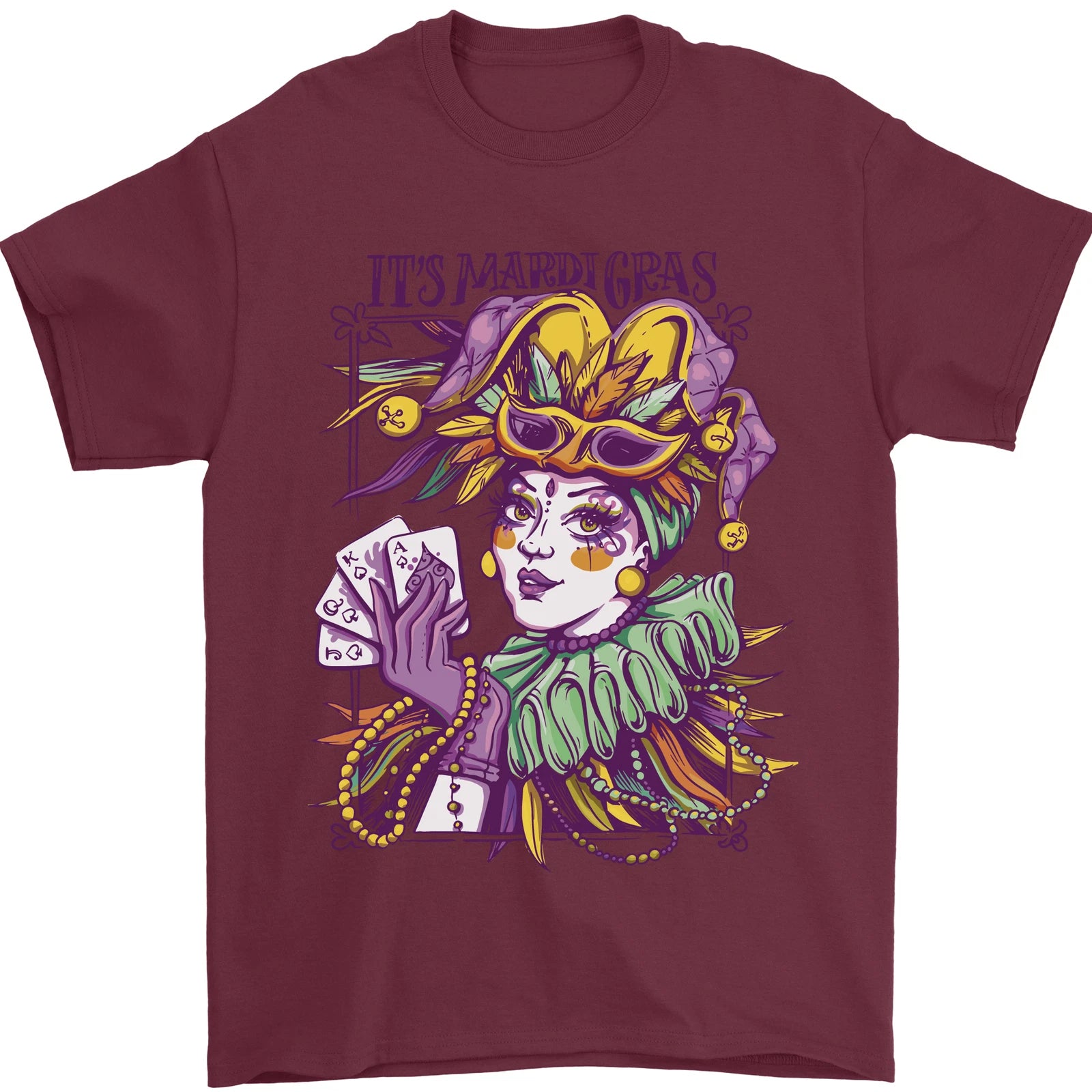 Its Mardi Gras Carnival Mens T-Shirt 100% Cotton