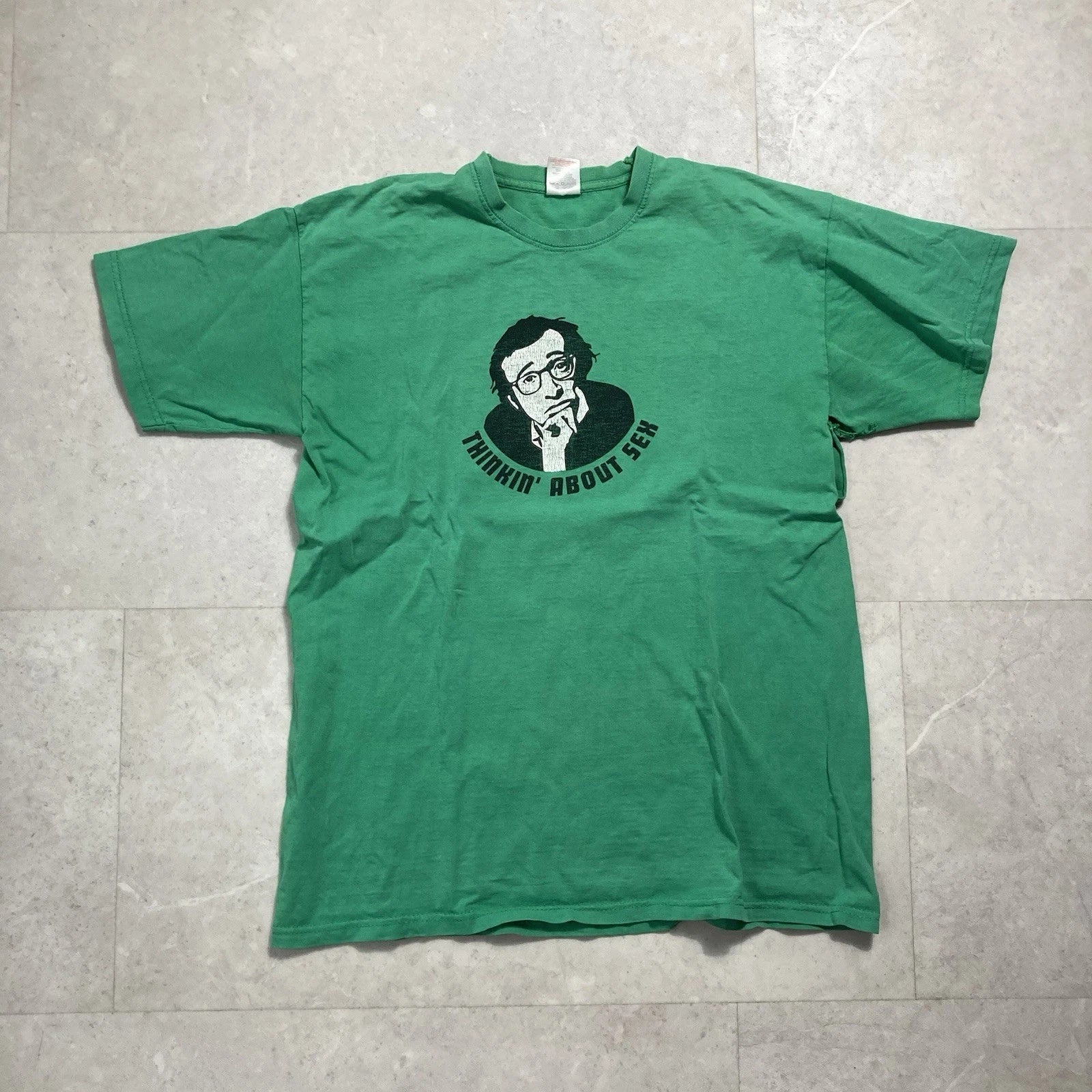 vintage woody allen thinking about sex movie film tee size medium