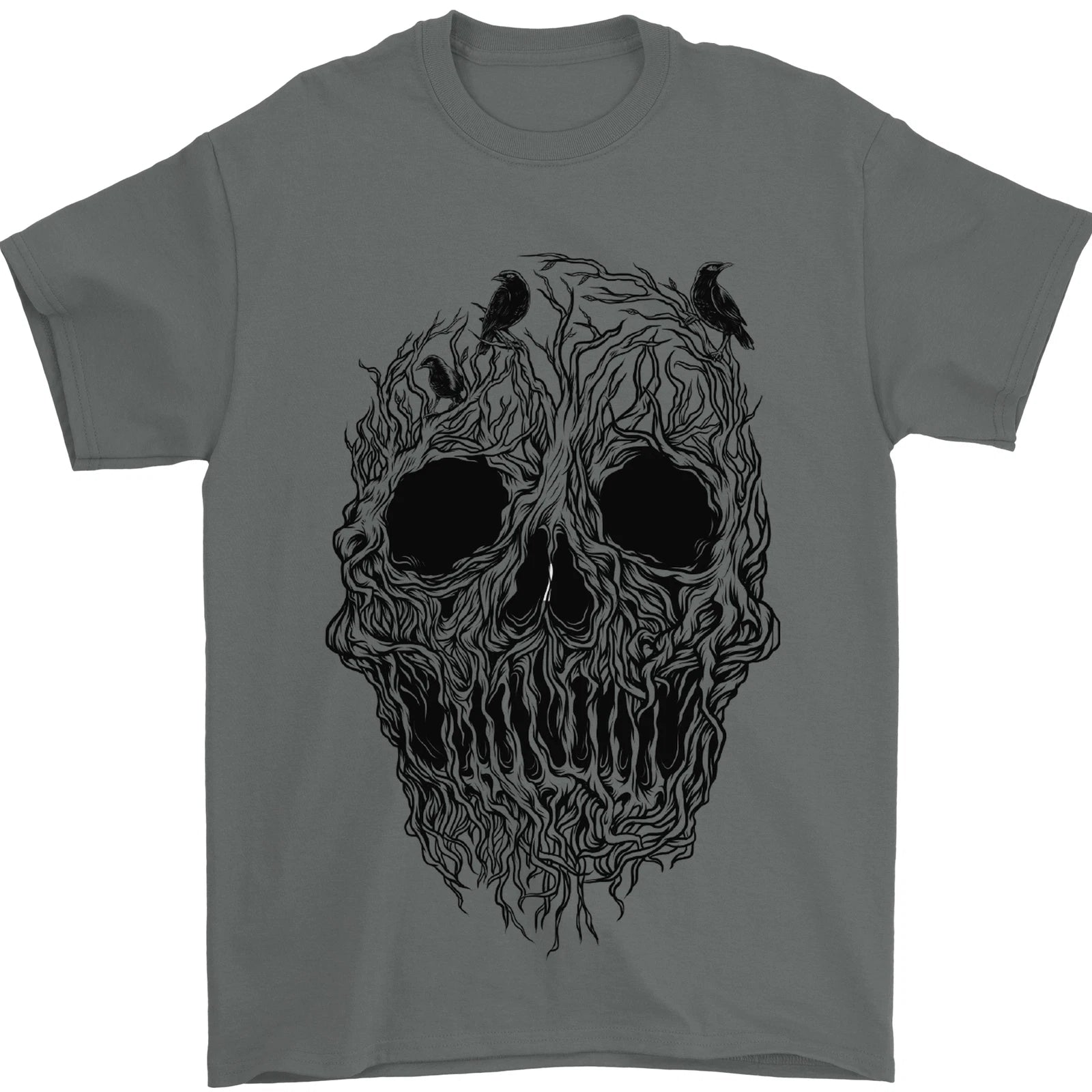 Tree Skull Mens T-Shirt 100% Cotton