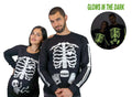 Couple Pregnancy maternity Glow in the dark long sleeve skeleton baby shirts