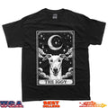 Tarot Card Vintage Crescent Moon Italian Greyhound Dog Mom T-Shirt