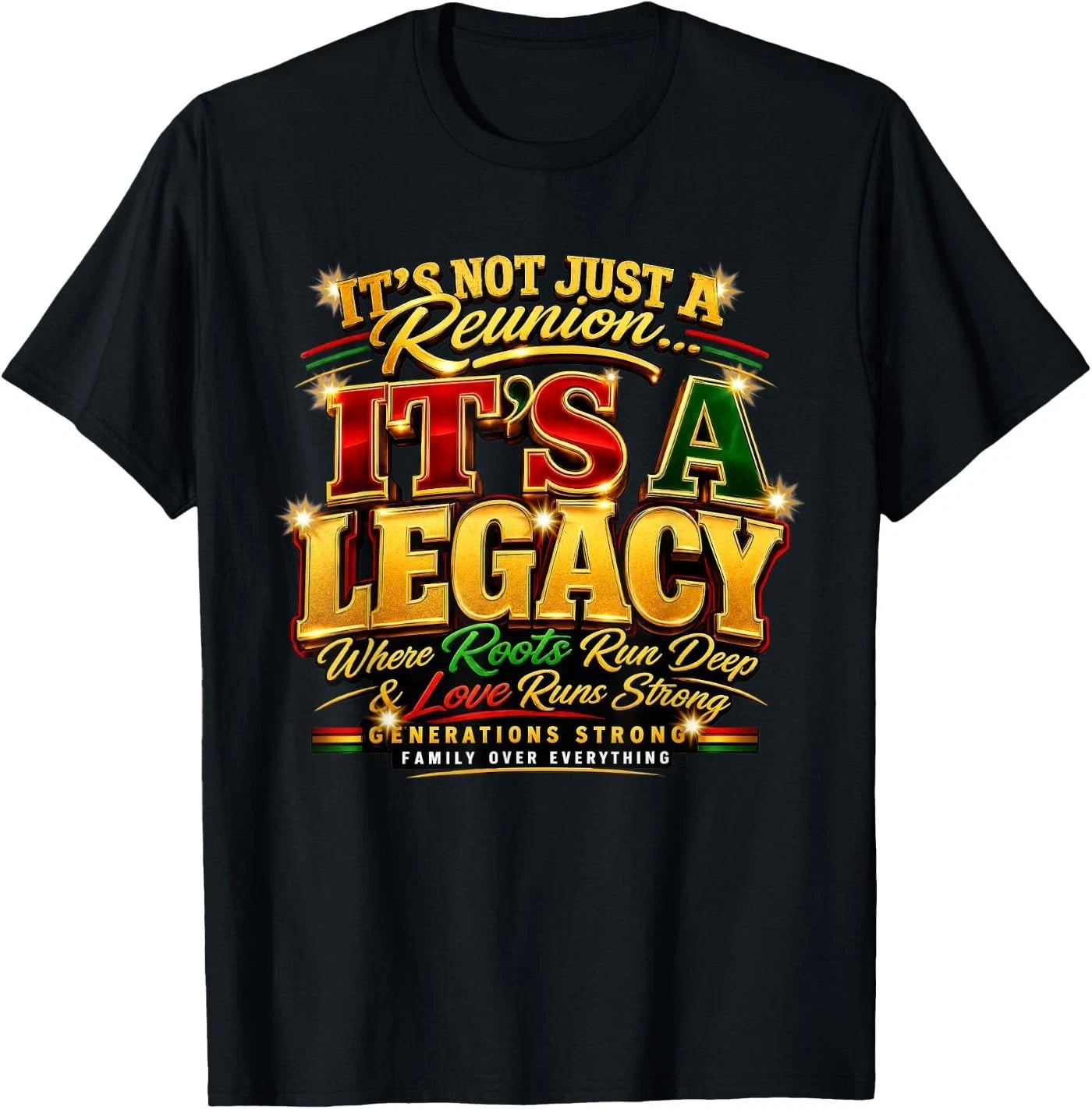 It's A Legacy Black Family Reunion Tree 2026 Matching Family T-Shirt