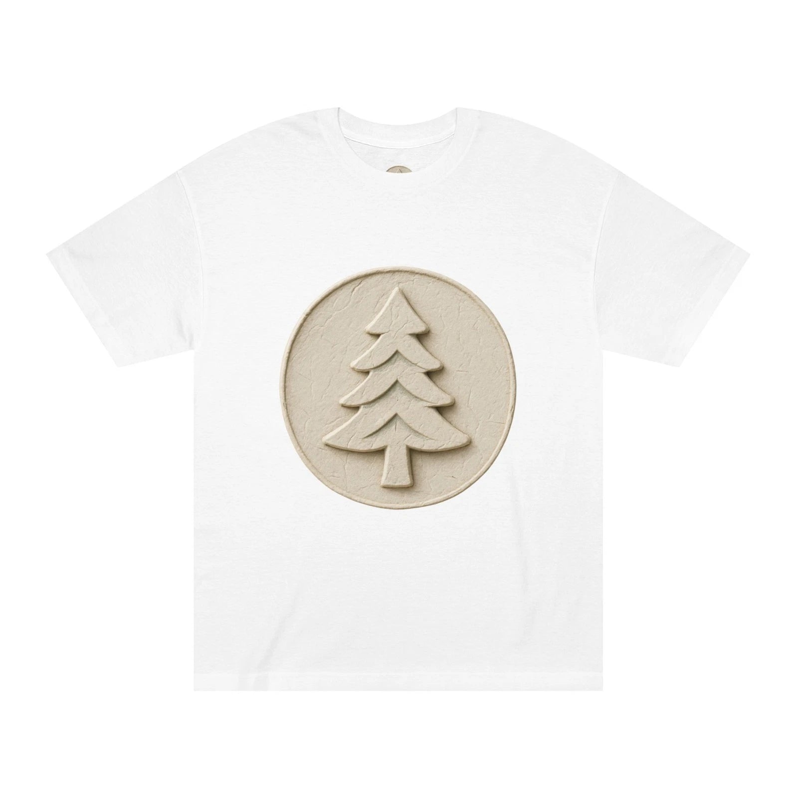 Minimal Pine Tree Circle Tee | Nature Forest Shirt