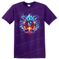 Goku Super Saiyan Blue Anime Warrior T Shirt w/ Energy Aura Graphic Design Tee