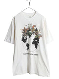 ECO Sports Animal Art Illustration L White Cotton Casual Vintage Style