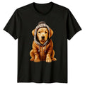 Cozy Doodle Dog Winter Sweater Animals Mens T-Shirt Womens Tee Graphic Top