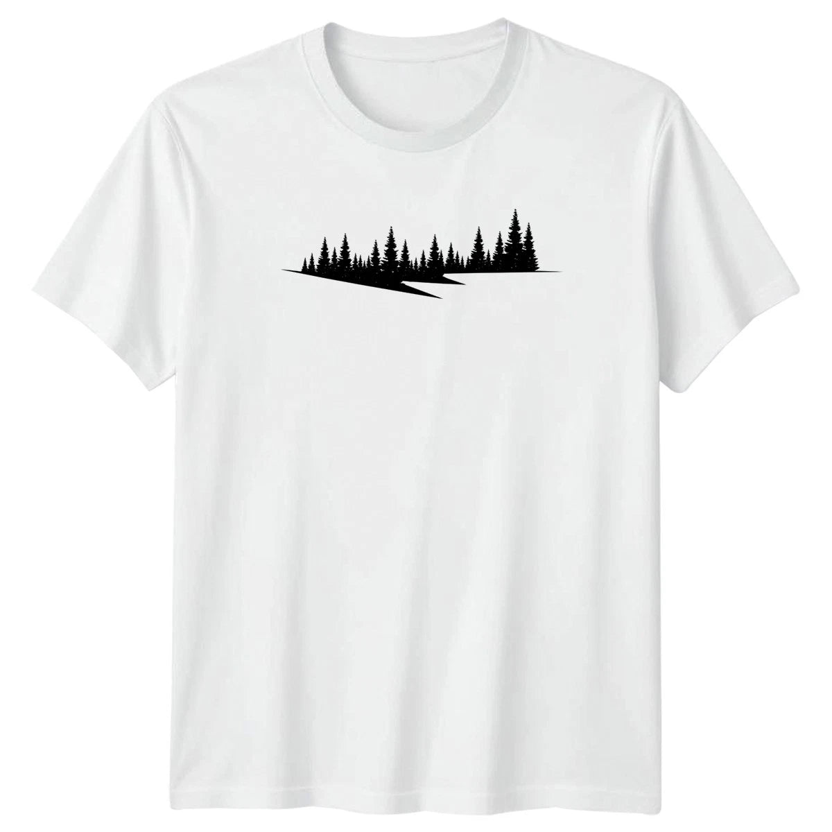 Forest Silhouette Nature Landscape Outdoors T-Shirt Pine Tree Wilderness