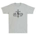 Jesus Saved My Life Funny Faith Quote Vintage Men's T-Shirt, Christian Bible Tee