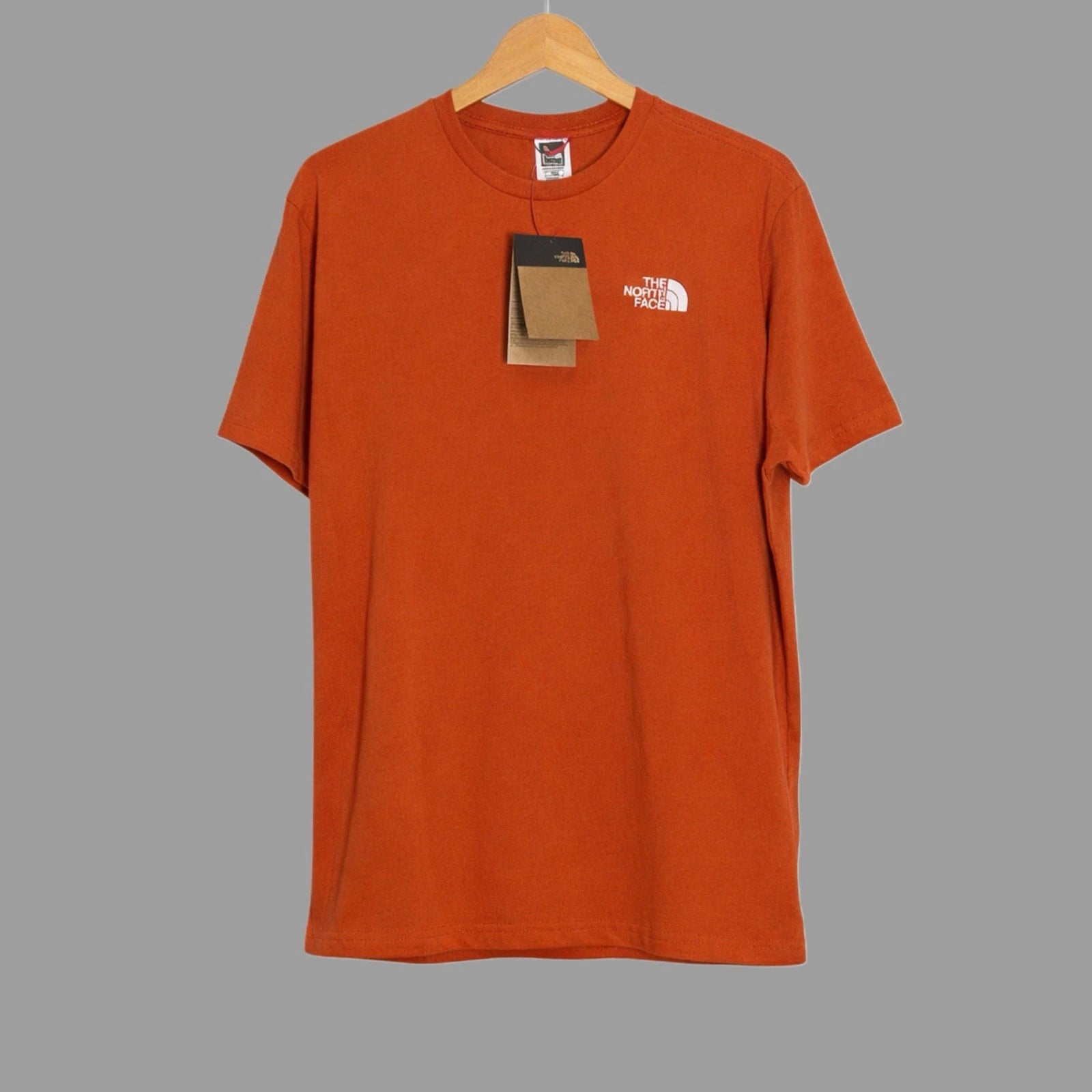 North Face Cotton Orange T Shirt Size Medium Casual Sports BNWT