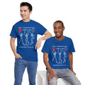ANTI - VALENTINE DAYCLUB  FUNNY SKELETON Unisex Heavy Cotton Tee