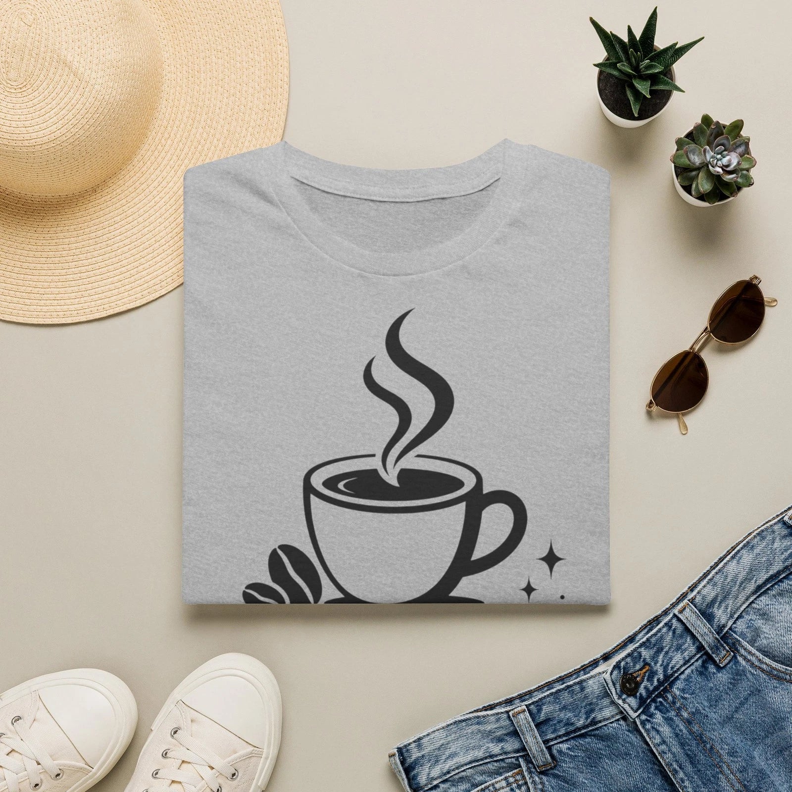 Coffee First Shirt Coffee Lover Gift Funny Coffee T-Shirt Unisex