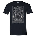 The Tower Tarot Card Shirt Skeleton Ghost Shirt Spooky Halloween Gothic Gifts