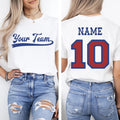Personalized Sports Jersey Tee | Custom Team Name Shirt