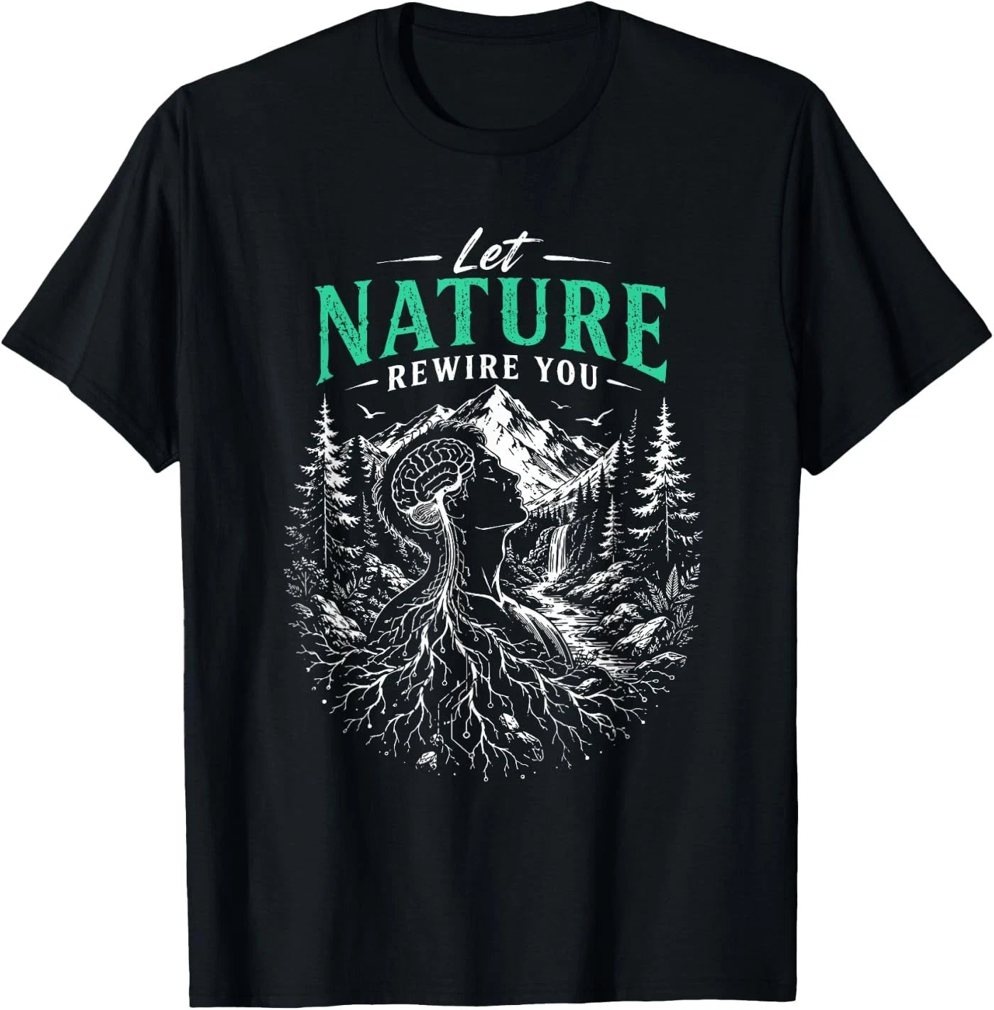 Shinrin Yoku Nature Therapy Tree Relaxation Forest Bathing Unisex T-Shirt