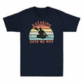 Wet Kayaking Funny Gift T-Shirt Men's Kayak Gets Retro T-Shirt Vintage Cotton Me