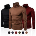 Mens Thicken Warm Turtleneck Pullover Tshirt Top Long Sleeve Slim Muscle Sweater