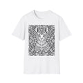 Paint your own shirt Mystical Third-Eye Cat T-Shirt | Intricate Line Art
