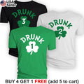 Drunk Shamrock T-Shirt Number 1 2 3 4 5 6 7 8 9 St Patricks Day Funny Pub BSP01