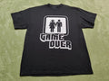 Spencers Mens XL Black Game Over Marriage Humor Graphic T-Shirt Tee Spencer Gift