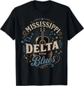 Mississippi Blues Acoustic Guitar Design T-Shirt