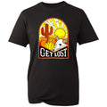 Funny Get Lost Shirt Unisex Black Cotton T-Shirt Desert Cactus Gift for Him UK
