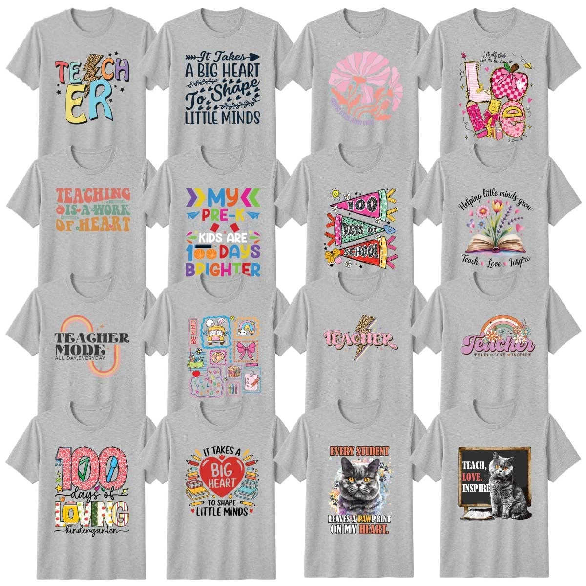 Novelty Teachers T-Shirt Education School Classroom Back Teacher Gift