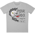 Punk Rock Music Fest Mohawk Skull Not Dead 1975 Concert Band Graphic T-Shirt.