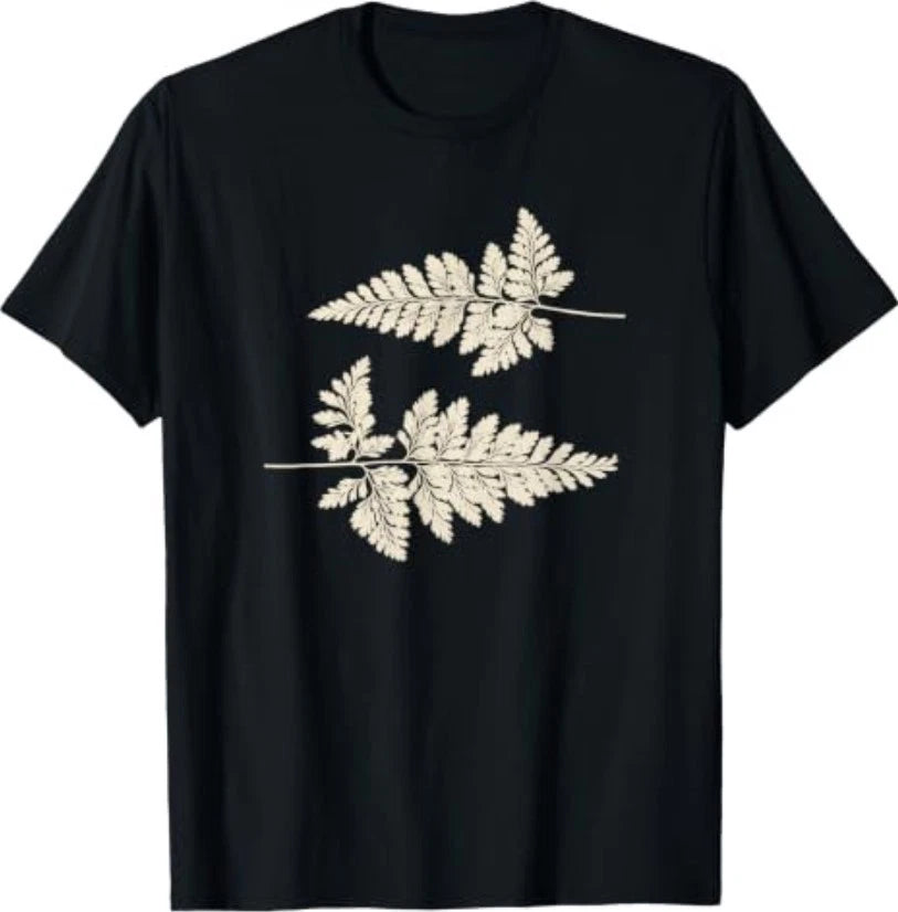 Botanical Fern: Minimalist Vintage Nature Plant Art T-Shirt
