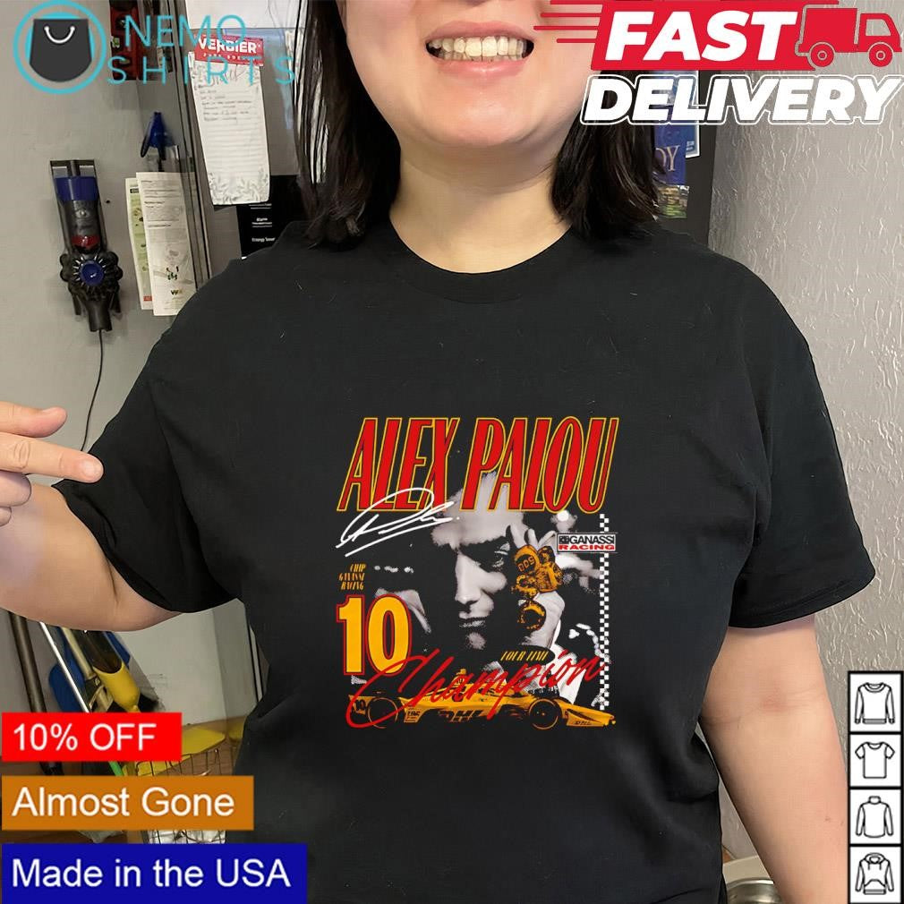 Alex Palou 10 Ganass racing four-time champ signature shirt